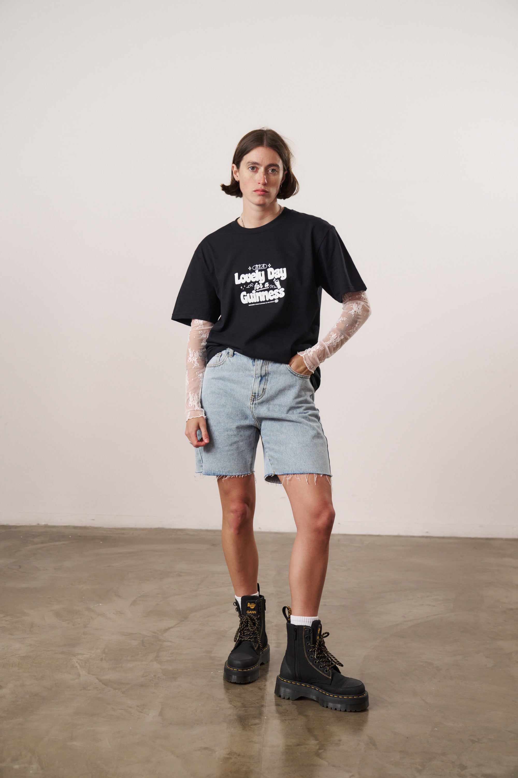 Guinness x MS 'Worldwide' Tee - Black - Maison Sydney