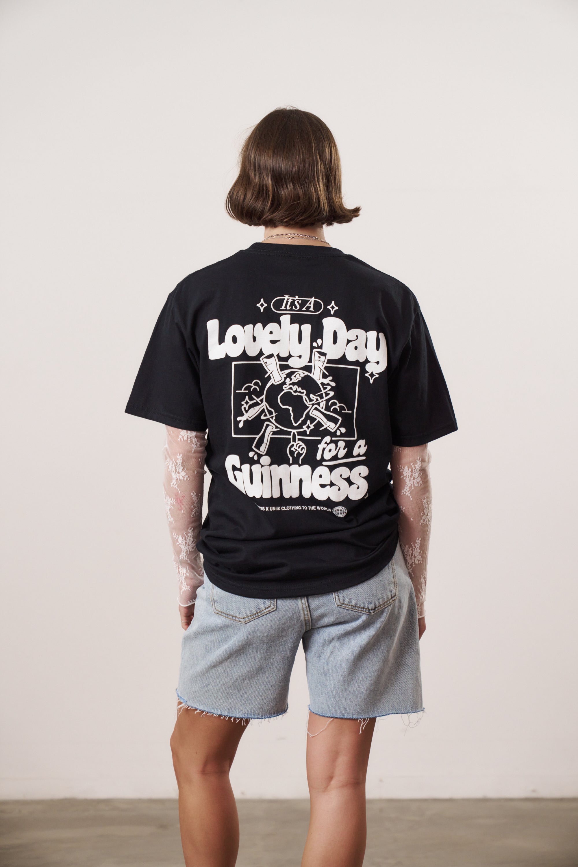 Guinness x MS 'Worldwide' Tee - Black - Maison Sydney