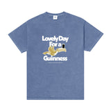 Guinness x MS 'Lovely Day' Vintage Washed Tee - Blue - Maison Sydney