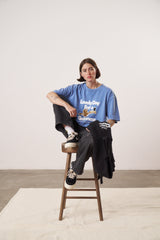Guinness x MS 'Lovely Day' Vintage Washed Tee - Blue - Maison Sydney