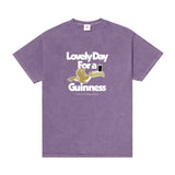 Guinness x MS 'Lovely Day' Vintage Washed Tee - Purple - Maison Sydney