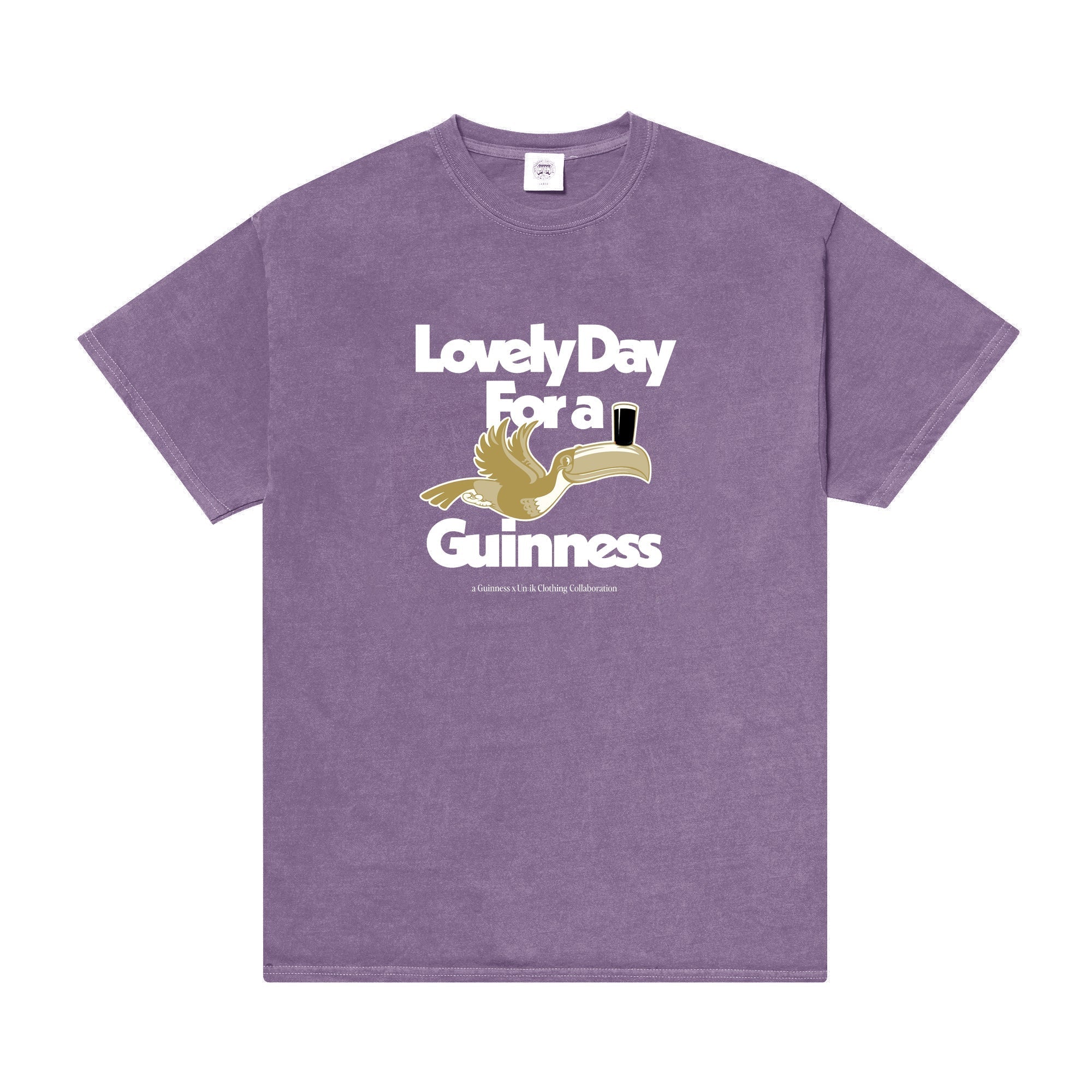 Guinness x MS 'Lovely Day' Vintage Washed Tee - Purple - Maison Sydney