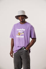 Guinness x MS 'Lovely Day' Vintage Washed Tee - Purple - Maison Sydney