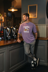 Guinness x MS 'Lovely Day' Vintage Washed Tee - Purple - Maison Sydney