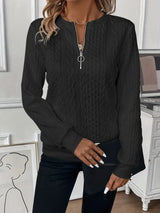 Herald - Elegant Jumper with Zip - Maison Sydney