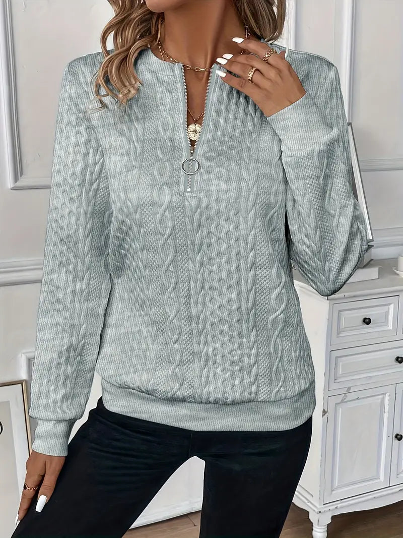 Herald - Elegant Jumper with Zip - Maison Sydney