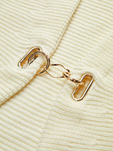 Leg-Of-Mutton Sleeve Metal Cardigan - Maison Sydney