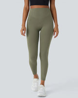 High Waisted Butt Lifting Tummy Control Side Pocket Shaping Training Leggings - Maison Sydney
