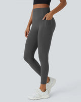 High Waisted Butt Lifting Tummy Control Side Pocket Shaping Training Leggings - Maison Sydney