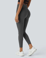 High Waisted Butt Lifting Tummy Control Side Pocket Shaping Training Leggings - Maison Sydney