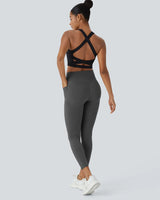 High Waisted Butt Lifting Tummy Control Side Pocket Shaping Training Leggings - Maison Sydney