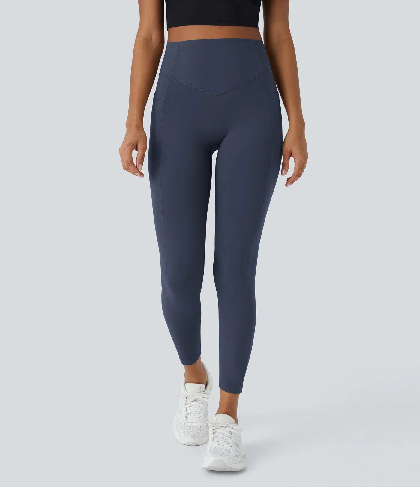 High Waisted Butt Lifting Tummy Control Side Pocket Shaping Training Leggings - Maison Sydney