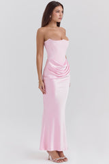 ROSALIND MAXI DRESS - PINK - Maison Sydney
