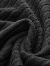 Mock Neck Ribbed Short Dress - Maison Sydney