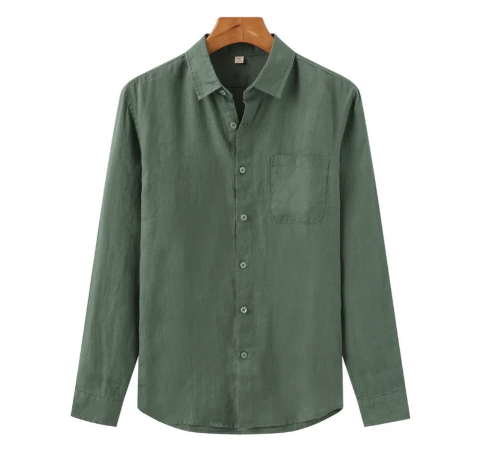 PORTOFINO Linen Shirt - Maison Sydney