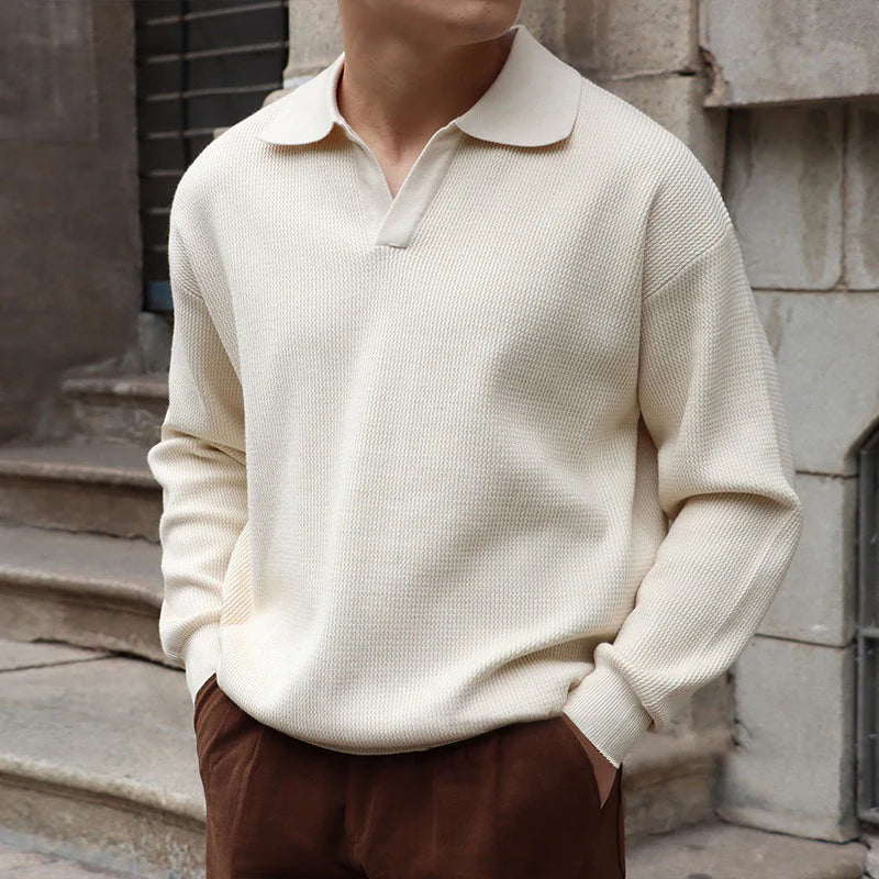 BUSAN Old Money V-Neck Polo - Maison Sydney