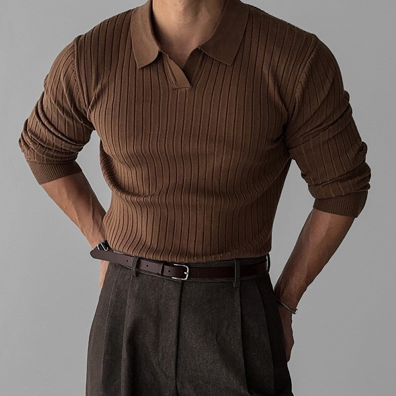 SUWON V-Neck Polo - Maison Sydney