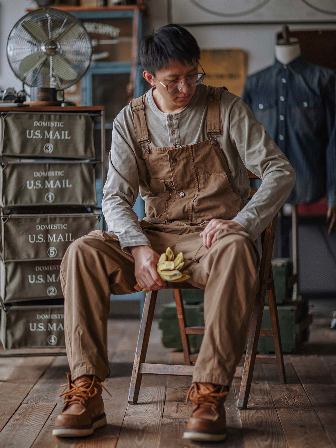 Sloppy Canvas Overalls - Threadford