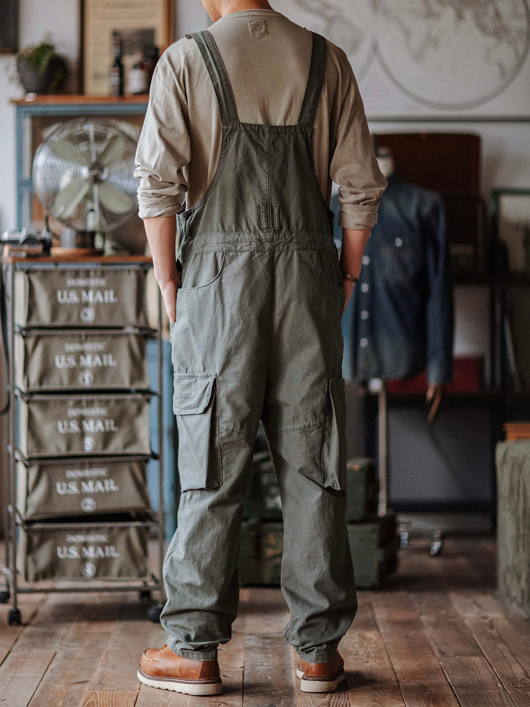 Sloppy Canvas Overalls - Threadford