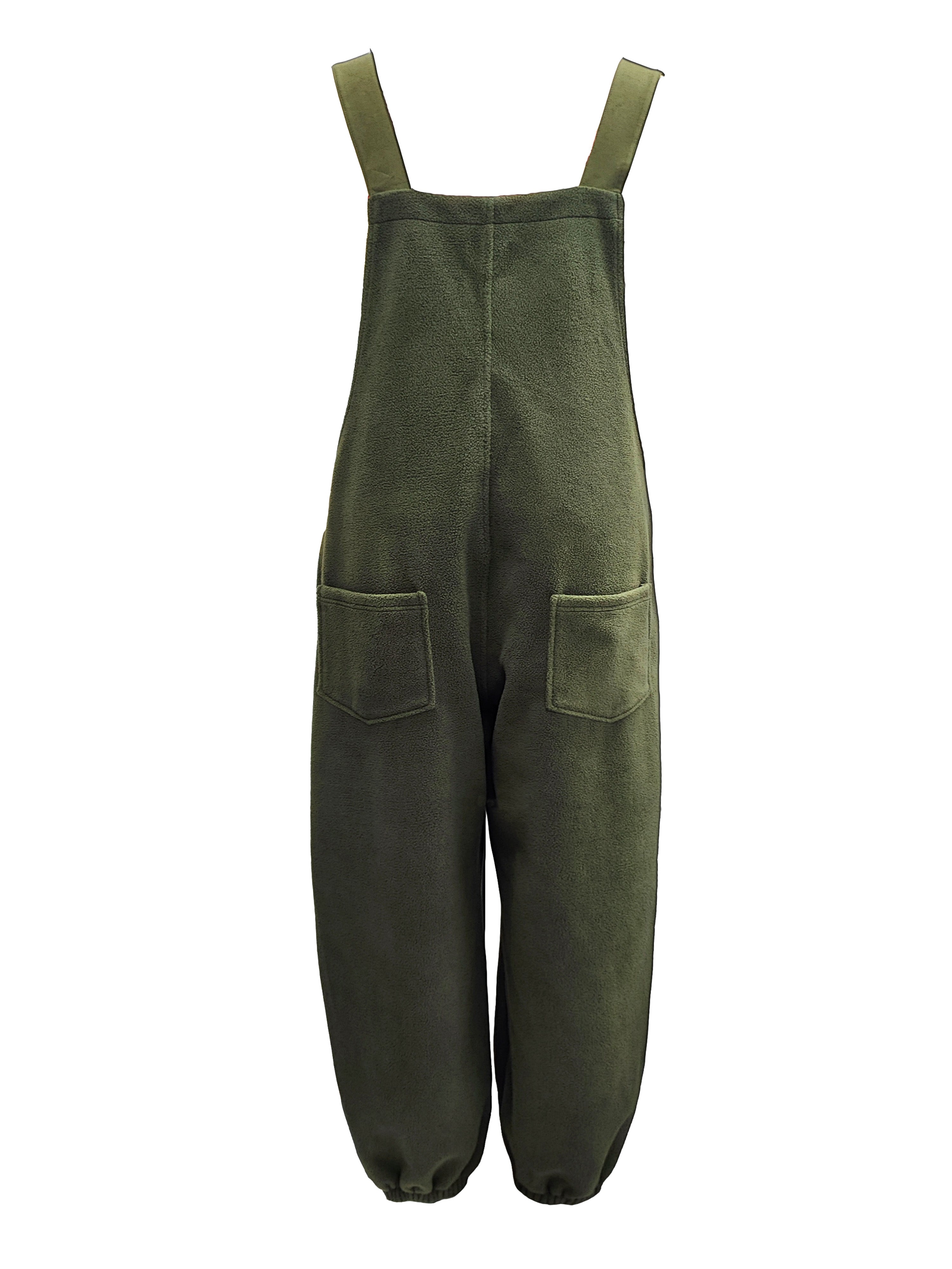 Loose Fit Distressed Denim Overalls - Threadford