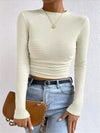 Plain Waffle Slim Sweater - Maison Sydney