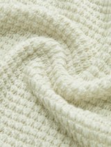Plain Waffle Slim Sweater - Maison Sydney