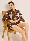 Printed Shirt Shorts Set - Maison Sydney
