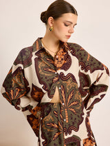 Printed Shirt Shorts Set - Maison Sydney