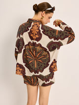 Printed Shirt Shorts Set - Maison Sydney