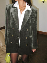 Retro Velvet Blazer - Maison Sydney