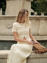 Ruffled Crop Top Skirt Set - Maison Sydney