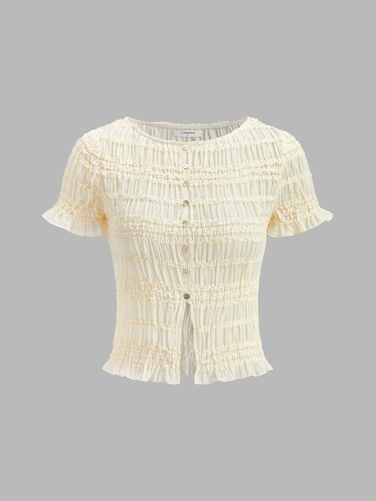 Ruffled Crop Top Skirt Set - Maison Sydney