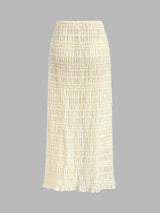 Ruffled Crop Top Skirt Set - Maison Sydney