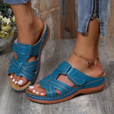 Orthopedic Leather Open-Toe Sandals for Women - Maison Sydney