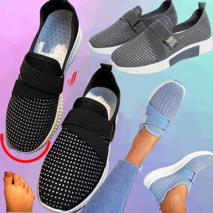 Women's Velcro Slip-On Orthopedic Sneakers - Maison Sydney