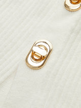 Turn Lock Wave-Sleeve Cardigan - Maison Sydney