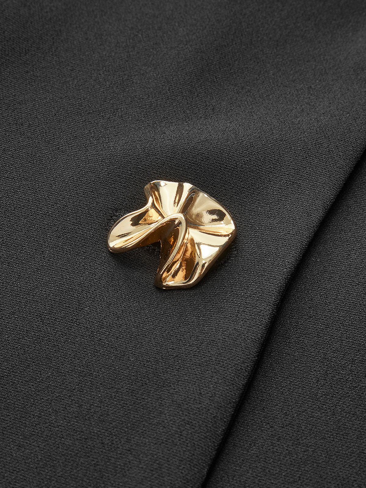 V-Neck Two-Tone Pleated Button Dress - Maison Sydney