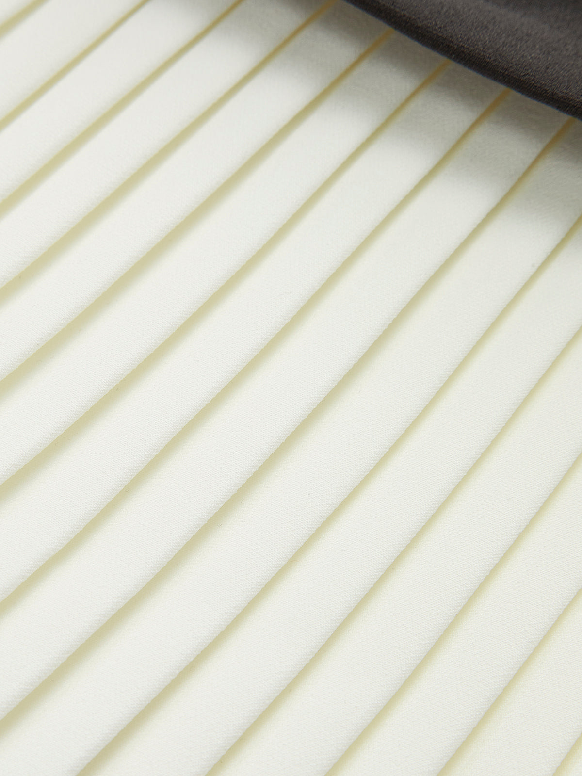 V-Neck Two-Tone Pleated Button Dress - Maison Sydney