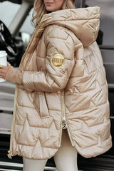 Ivy | Long Warm Quilted Jacket