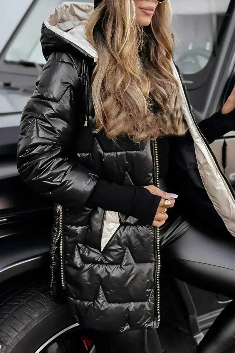 Ivy | Long Warm Quilted Jacket