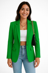 Alessia | Women's Tailored One-Button Business Blazer