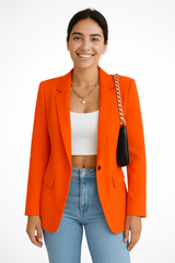 Alessia | Women's Tailored One-Button Business Blazer