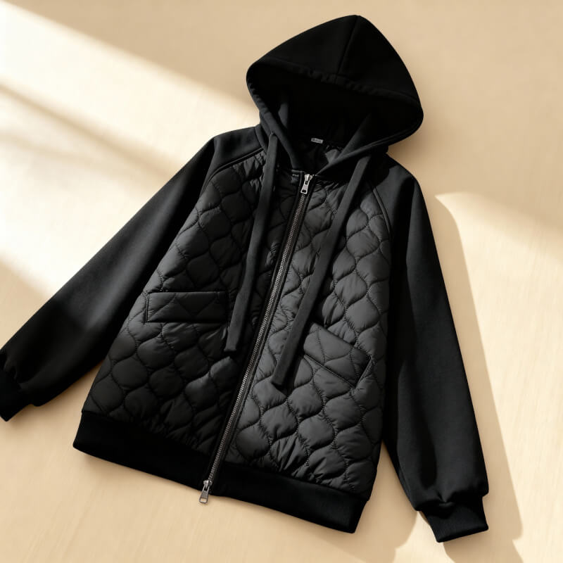 Harper | Quilted Hoodie Jacket