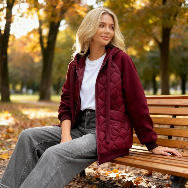 Harper | Quilted Hoodie Jacket