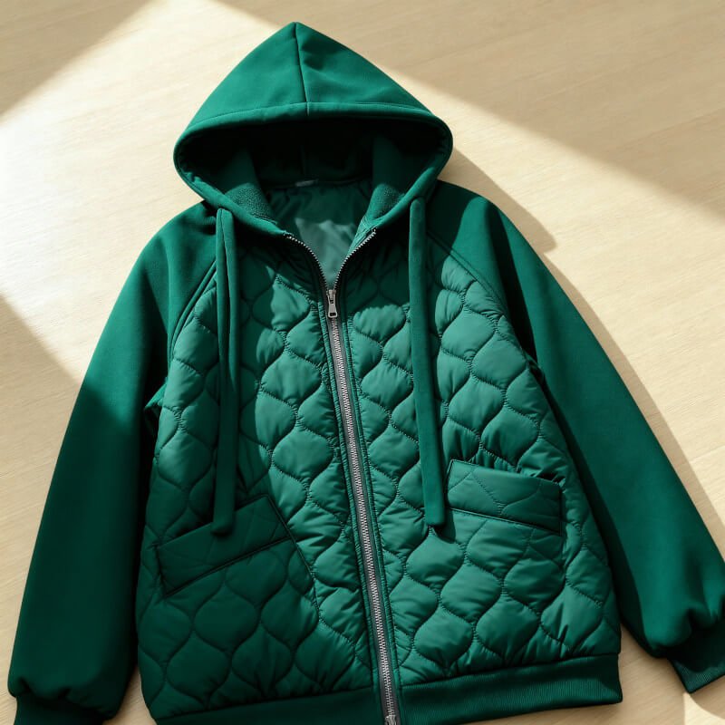 Harper | Quilted Hoodie Jacket