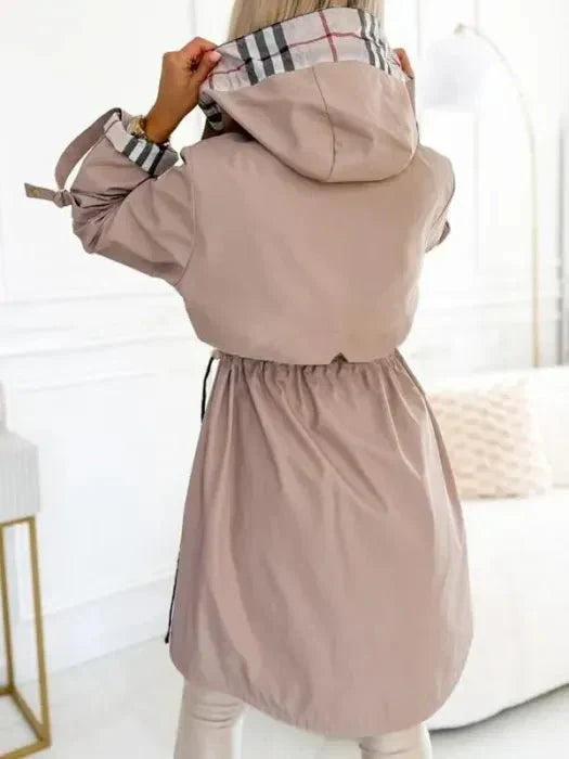 Amelia | Women's Zip Coat with Protective Hood & Tailored Fit