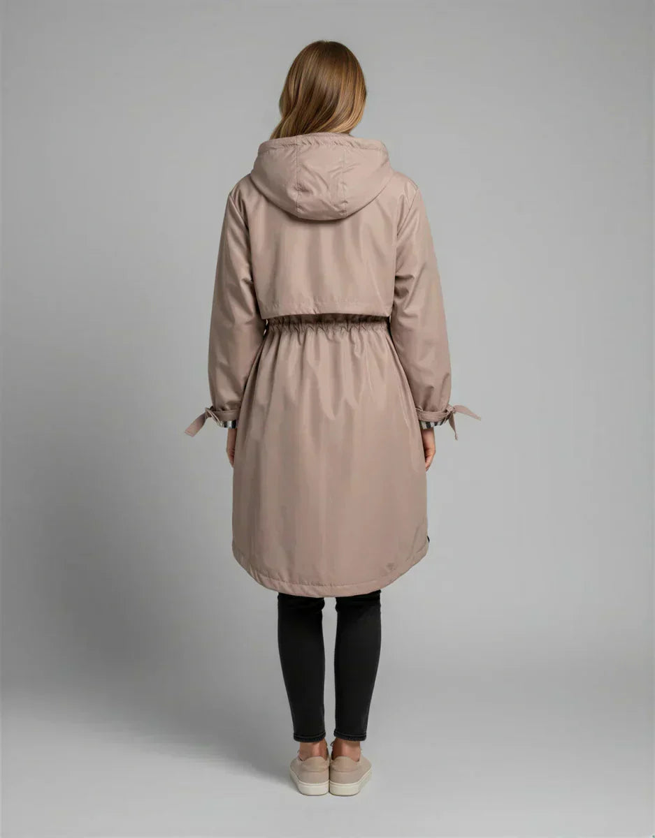 Amelia | Women's Zip Coat with Protective Hood & Tailored Fit