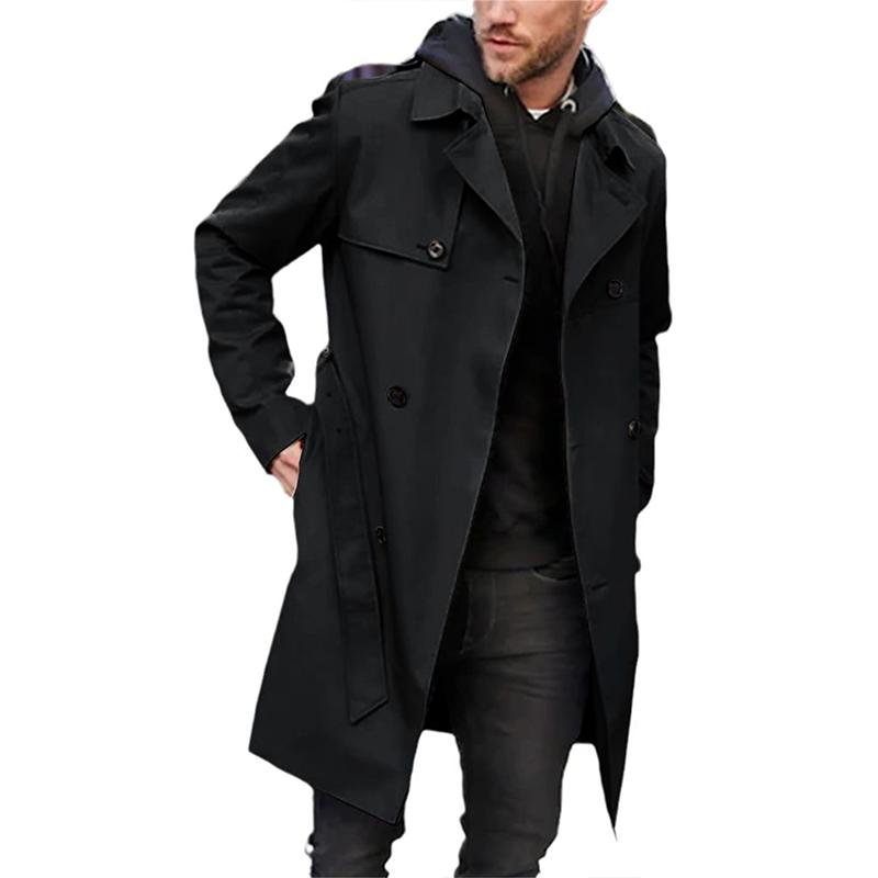 Elliot | Classic Double-Breasted Trench Coat for Men