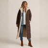 Sienna | Women's Reversible Long Coat with Contrast Collar
