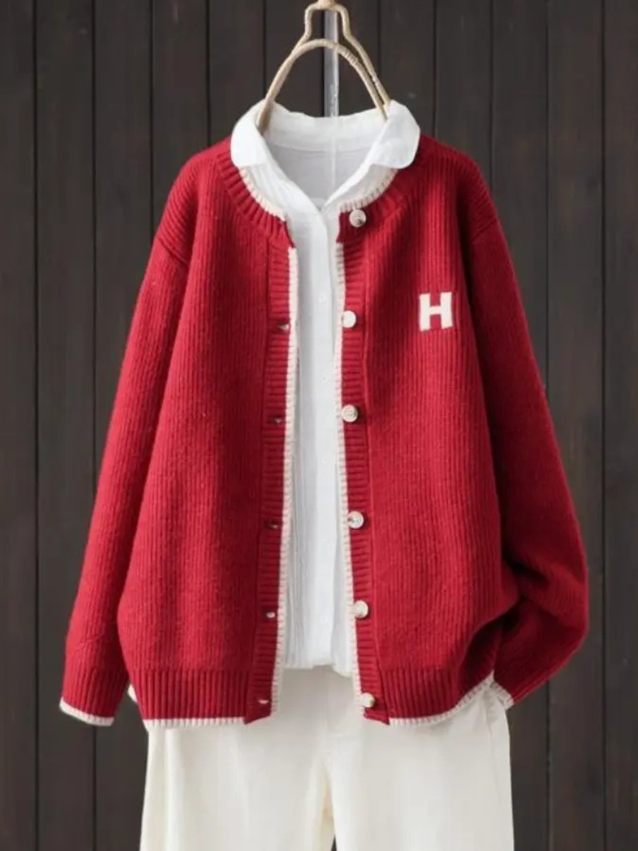 Amanda | Women's Oversized Button-Front Knit Cardigan